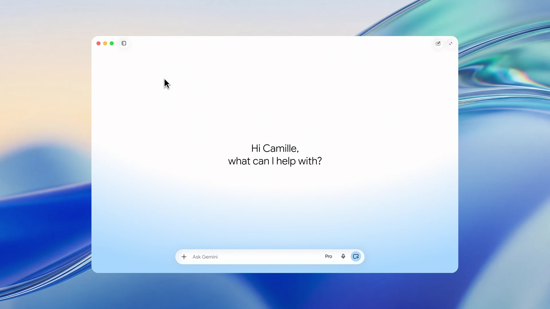 The Gemini desktop app in Google’s official product demonstration